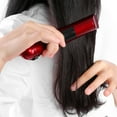 thumbnail image 4 of Mini rizador y alisador de pelo inalámbrico recargable, dispositivo de planchado, herramienta de peinado (rojo), 4 of 14