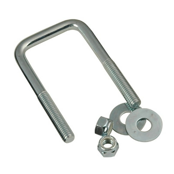 C.E. Smith Trailer Boat U Bolt 15252A 3 Inch Inside Length; 3-1/8 Inch Inside Width; 7/16 Inch-14 Thread Size; Square; With Nut And Washer; Zinc Plated