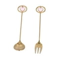 thumbnail image 2 of Innovative Pendant Spoon Multipurpose Stirring Dessert Fork for Wedding Kitchen HotelHeart Shaped, 2 of 7