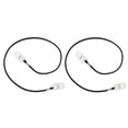 thumbnail image 1 of Cordón de alta calidad para sujetar servilletas, babero y cadena para el cuello para personas mayores - Cordón de PU + abrazaderas Negro, 1 of 6