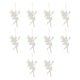 thumbnail image 1 of 10 unids Navidad decorativo colgante árbol árbol colgante colgante ornamento blanco, 1 of 5