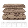 thumbnail image 2 of 3 Pcs Soft Bedding Set, Includes 1 Duvet Cover with Zipper And 2 Pillow Shams,Bach Chaconne Queen(90"×90"), 2 of 8