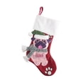 thumbnail image 1 of Toystoory Suministros de envoltura de medias de Navidad Adorno de festival encantador Diseño de escena Bolsa de regalo Decoración Colgante de chimenea de Kits de decoración para fiestas Perro Toystoory HA070449-02, 1 of 6