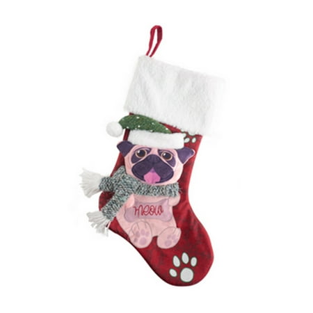 

Christmas Stockings Party Supplies Festival Adornment Scene Layout DIY New Year Gift Bag Decoration Xmas Fireplace Pendant Dog
