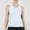 White, variant on QUNYINEY Muscle Tank Top Women Solid Athletic Crewneck Sleeveless Shirts Loose Stretch Workout Tank Tops