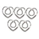 thumbnail image 2 of Hollow Love Heart Bufandas Clips Metal Chal Clip Hebilla Cintura Hebilla Clip Bufanda Anillo Broche Titular Bufandas Broche para Ropa Chal Bowknot plateado 3.7x3.7cm Yinane broches para bufandas, 2 of 8