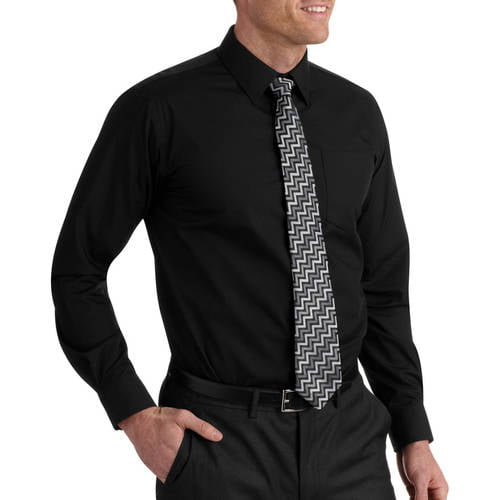 Men's Packaged Dress Shirt-Tie Set - Walmart.com