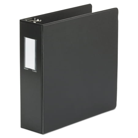 - Universal Economy Non-View Round Ring Binder With Label Holder, 3