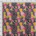 thumbnail image 3 of oneOone Cotton Poplin Black Fabric Skull Craft Projects Decor Fabric Printed By The Yard 42 Inch Wide, 3 of 4