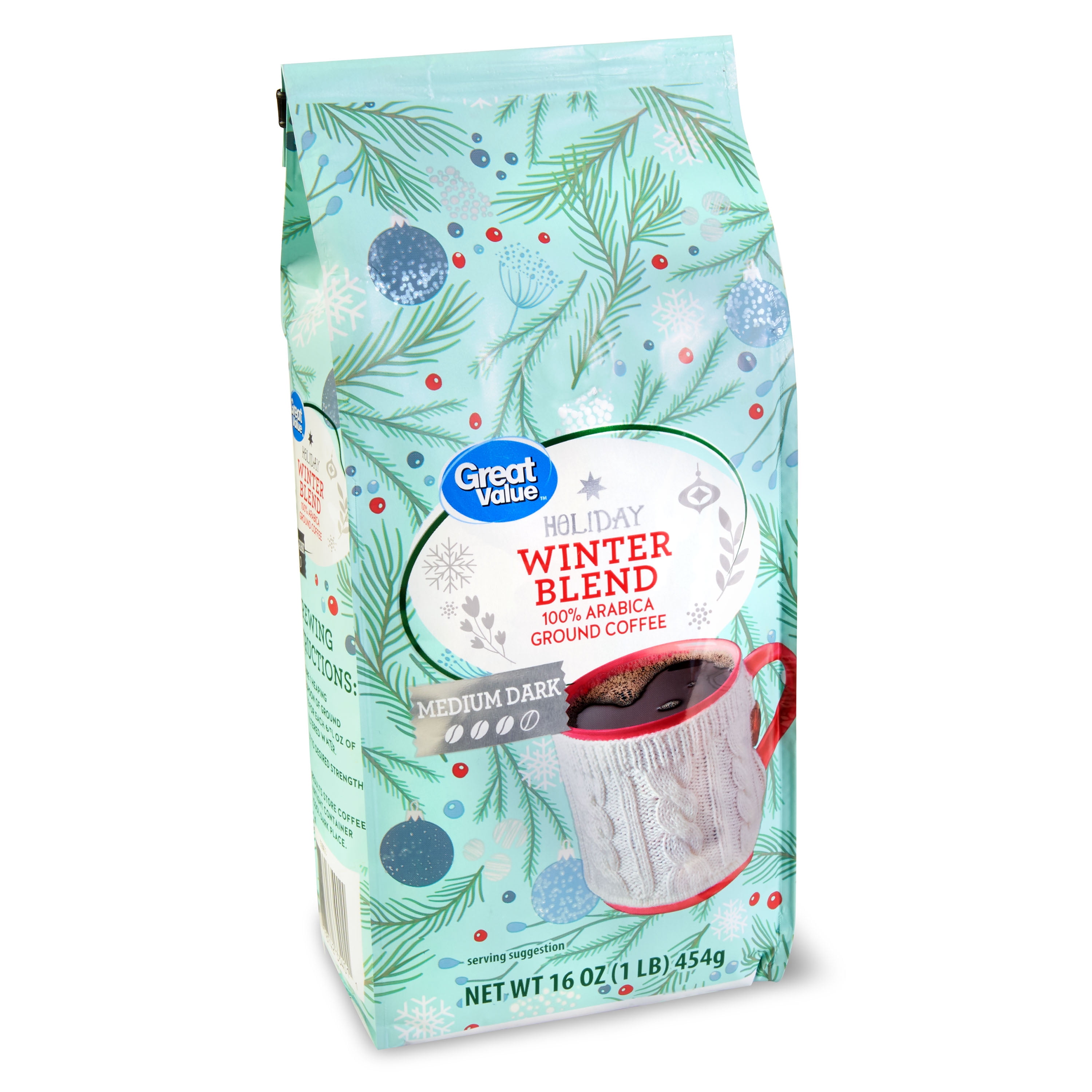 Great Value Holiday Blend Coffee 6/16oz