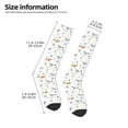 thumbnail image 5 of Balery Sea Creatures Printed Novelty Socks Men's Women's Crew Socks Sports Socks Knee High Socks Cotton Socks Quirky and Cool Socks, 5 of 9