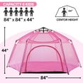 thumbnail image 4 of Large 84"x84"x44" Pop-Up Playpen for Kids, Indoor & Outdoor Baby Play Tent with UV 50+ Top Cover, Lightweight Portable Play Yard for Toddlers, Camping, Beach, and Pets, 4 of 11