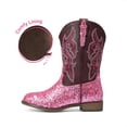 thumbnail image 2 of DREAM PAIRS Girls' Glitter Cowgirl Boots, Mid Calf Western Cowboy Boots for Toddler, Little & Big Kids, 2 of 6