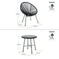 thumbnail image 4 of DUKAP Sassio 3 Piece Conversation Patio Set in Black, 4 of 6
