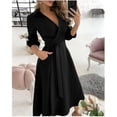 thumbnail image 1 of Vestido de verano para mujer, moda Primavera/verano, manga larga, cuello en V, vestido tubo estampado, ropa de mujer, 1 of 5