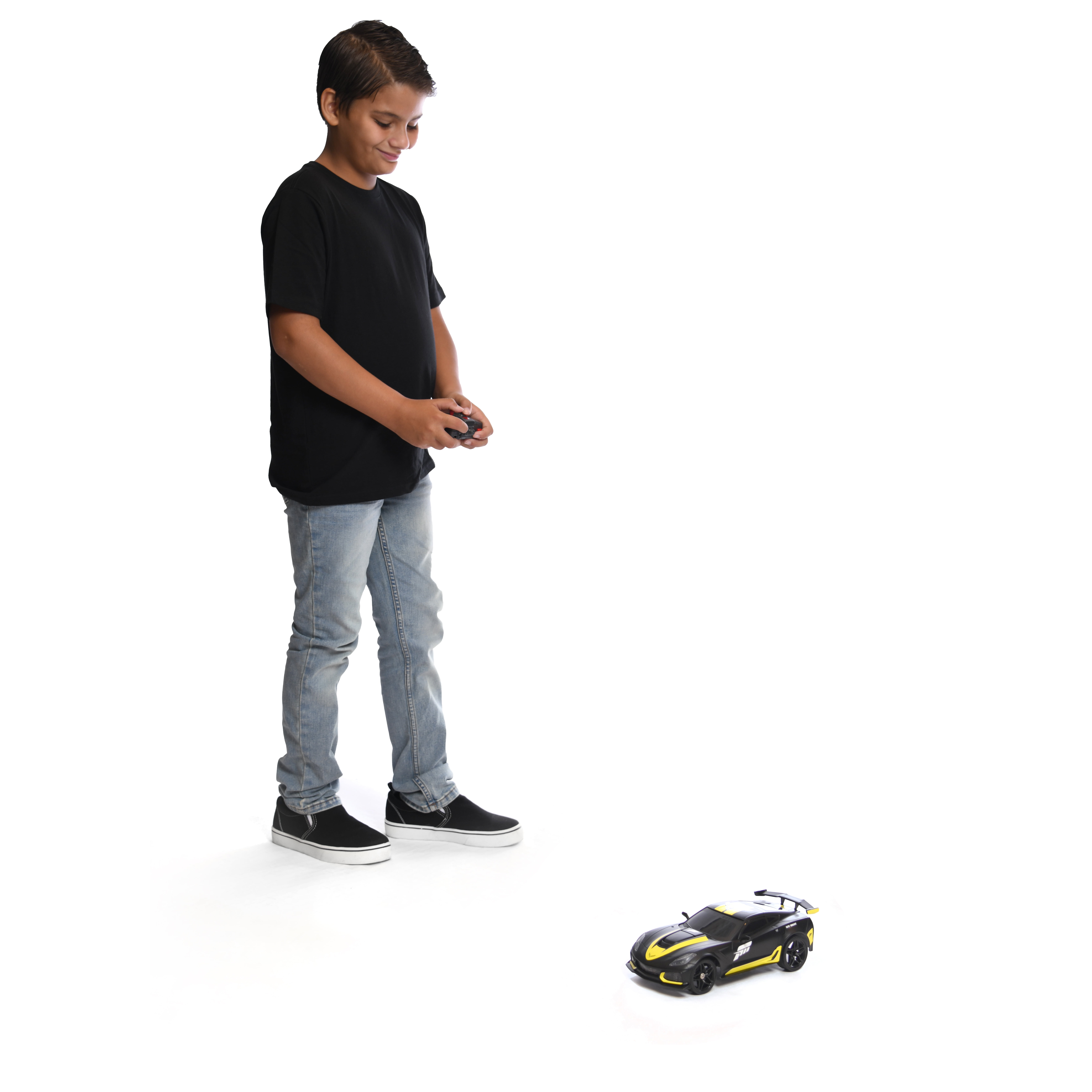 New Bright (1:16) Forza Corvette Battery Remote Control Black Car, 942U-1 Children Tween