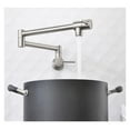 thumbnail image 2 of Brass Pot Filler Faucet Swing Spout Wall Mounted Brushed Nickel Black Quality Kitchen Faucet ,bar Laundry RV Farmhouse, 2 of 7