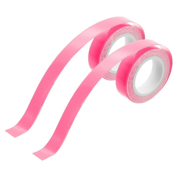 Uxcell 2 Rolls Glow in the Dark Tape 10ft x 0.5" Lasting Bright Sticker Tape, Glow Tape for Outdoor Sports Night Decoration Home Marking Stairs Walls Export Signs, Pink