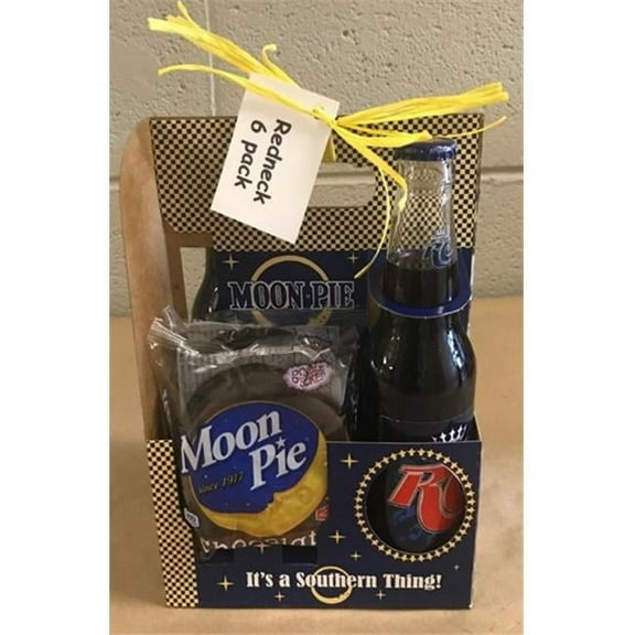 Moon Pie Retro Gift Basket, 6 lbs, 6 Pieces, Includes RC Glass Bottles & Moonpies