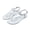 White, variant on Women’s T-Strap PVC Flat Sandals, 0.39-Inch Sole, EU Size 41, T-Strap Thong Upper, PVC and Metal Buckle, Adjustable Ankle Closure, White