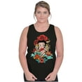 thumbnail image 3 of Betty Boop Love Horseshoe Tattoo Women Plus Size Tank Top Brisco Brands 2X, 3 of 5