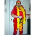 thumbnail image 6 of Hulk Hogan Hulkamania Red T-shirt Bandana Boa Glasses Costume M, 6 of 10