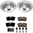 thumbnail image 3 of PowerStop Rear Z23 Evolution Sport Carbon-Fiber Ceramic Brake Pad and Drilled & Slotted Rotor Kit Fits: FORD Select Models K1376, 3 of 10
