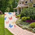thumbnail image 2 of Yayeee Garden Flag 12" x 18" Double Sided Outdoor Yard Lawn Holiday Decorations, Red Butterflies, 2 of 6