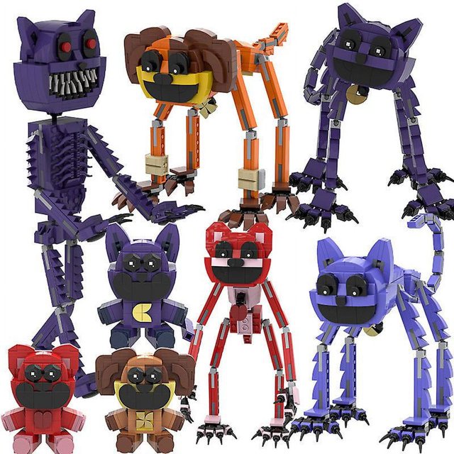 CatNap Building Blocks Toy Smiling Critters Monster Figures Building Blocks Toy for Kids Ages 7-14-siniker