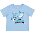 thumbnail image 3 of Inktastic My Grammy Loves Me with Cute Sharks Boys or Girls Baby T-Shirt, 3 of 5