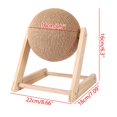 thumbnail image 3 of Cat Scratching Toy Natural Sisal Cat Scratching Ball Cat Scratching Ball Solid Wood Interactive Pet Toy, 3 of 9