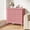 Pink, variant on Cozy Home Pink 3 Drawer Dresser, Painted Tall Wood Nightstand with Storage, for Bedroom Hallway Living Room Entryway Office