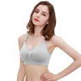 thumbnail image 3 of Xmarks Wireless Push Up Bra for Women Silicone Soft Support Seamless Adjustable Comfortable Wire Free Bralette Light Gray 44/100ABCD,46/105ABCD, 3 of 5