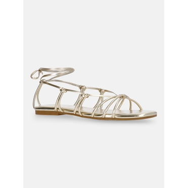 Time and Tru Women's Lace Up Sandals