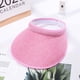 thumbnail image 2 of Visera sin cordones cubierta de tela para mujer, gorra ajustable, viseras deportivas, sombreros de sol de ala ancha de verano, viseras para mujer, sombreros para sol UV, 2 of 5