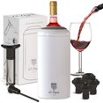 thumbnail image 1 of Set enfriador de vino de acero inoxidable de 12 grados con bomba y tapón, 1 of 9