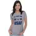 thumbnail image 4 of US Air Force Fly Fight Win USAF Women's T Shirt Ladies Tee Brisco Brands S, 4 of 5