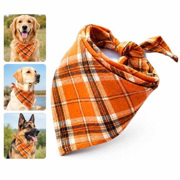 Large Dog Bandana, Soft Triangle Fabric, Stylish Pet Scarf for Dog Daily & Party Use