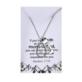 thumbnail image 2 of Fashion Women's White Faith Mustard Seed Drop Pendant Religious Necklace, 2 of 7