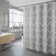 thumbnail image 3 of Cortina de ducha geométrica Caihaooo, juego de cortina de ducha de tela con gancho, juego de alfombrillas de baño, lavable a máquina, moderna, decorativa para baño, duchas, bañeras, lavado a máquina, 3 of 5