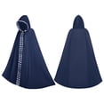 thumbnail image 3 of Cape with Hood for Adults,Cloak for Women and Men,Costumes for Halloween Christmas, 3 of 4