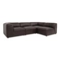 thumbnail image 2 of Moe's Home Collection Form Modular Sectional Leather Brown, 2 of 5