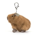 thumbnail image 1 of Jellycat Clyde Capybara Bag Charm, Brown Plush Capybara Keychain for Bags & Backpacks, 1 of 4