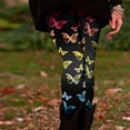 thumbnail image 2 of Bibifish Womens Yoga Pants Butterfly Print Yoga Pants High Waist Stretchy Fabric Casual Walk & Streetwear Elegant Leggings For Ladies, 2 of 5