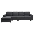thumbnail image 3 of Ucloveria Sectional Sofa for Home, Apartment, Compact Spaces w/Chaise Lounge, L-Shape Design, Reversible Ottoman Bench, 3 of 4