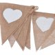 thumbnail image 5 of Banderines de corazones de amor, lino, yute, arpillera, encaje, adorno para tirar, 5 of 5