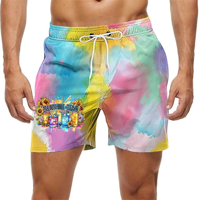 Pantalones de playa, de verano, para ocio playero, pantalones de natación para hombre, pantalones de cinco cuartos
