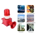 thumbnail image 4 of Alarma De Sirena Industrial, Sirena De Alarma Impermeable Para Exteriores De 115 DB Con Luz Estroboscópica, Luz De Advertencia De Bocina De Alarma De Emergencia De Seguridad, 4 of 7