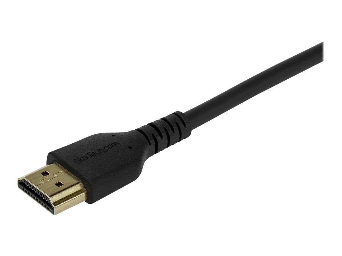 StarTech 1m Premium Certified HDMI 2.0 Cable with Ethernet - 3ft High Speed UHD 4K 60Hz HDR Durable Rugged Ultra HD HDMI Monitor Cord (rhdmm1mp)