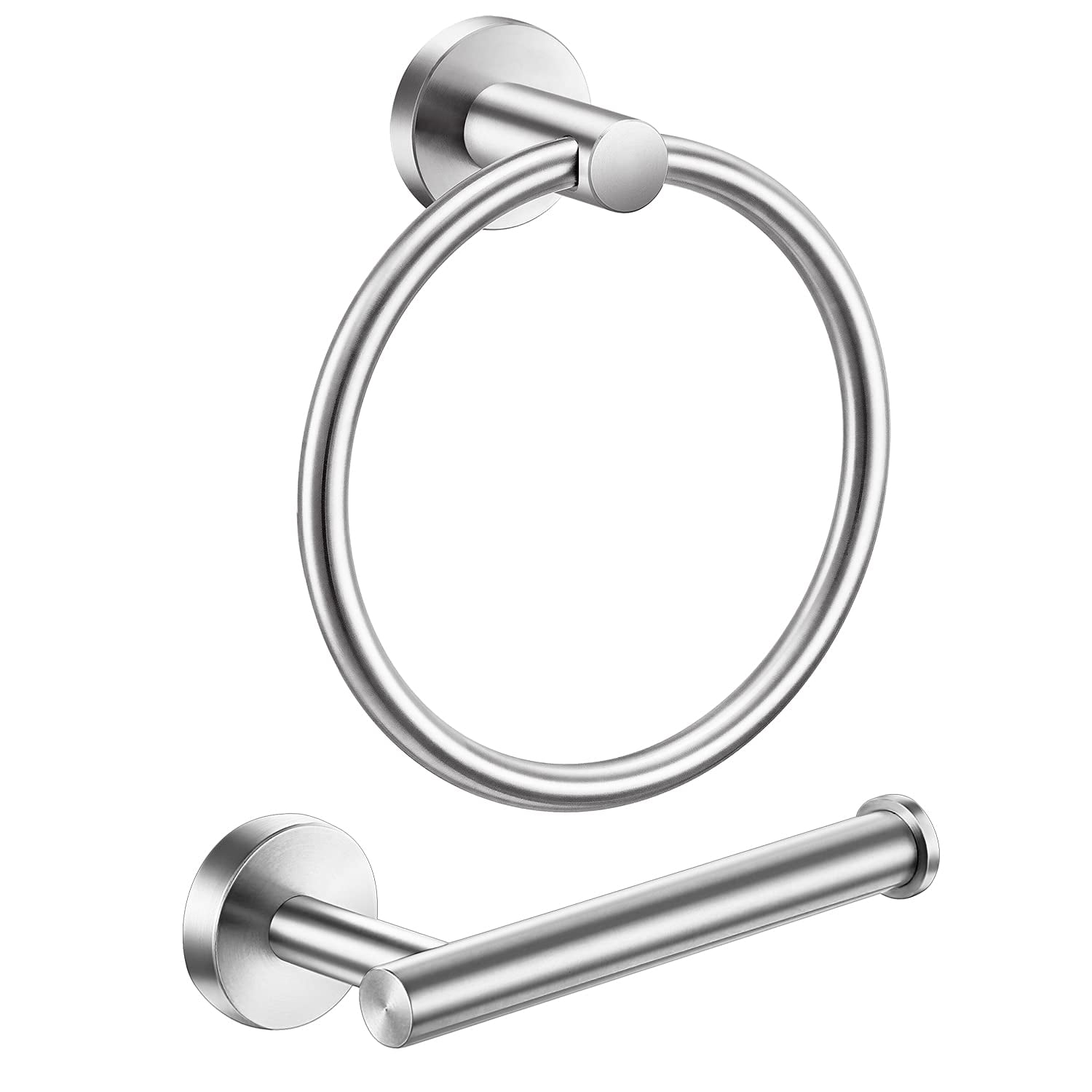 Bathroom Hardware Daily Wall Mounted Anti Corrosion Stainless Steel Towel Ring 